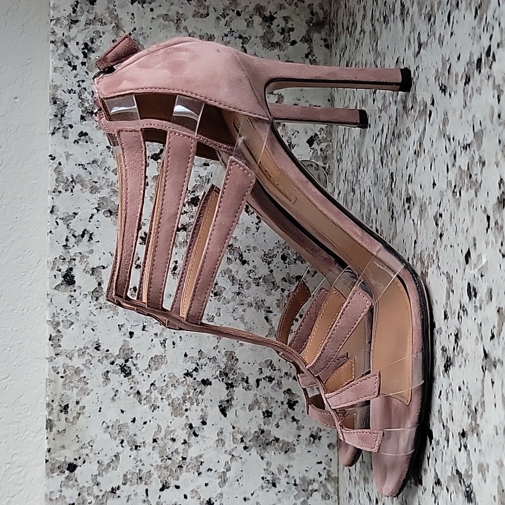 Samuelle Failli Lipstick Suede Cristina 90 heels - Picture 6 of 16